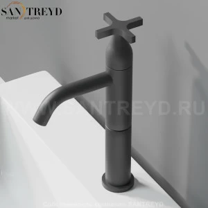 Смеситель AMEM312E MEMORY для раковины черный матовый