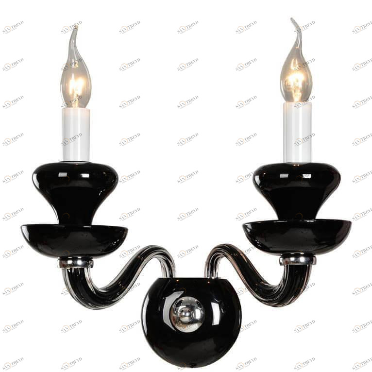 Бра на 2 лампы графит Newport Black 1902/A NEWPORT СВЕЧА 00-3931111 Черный 