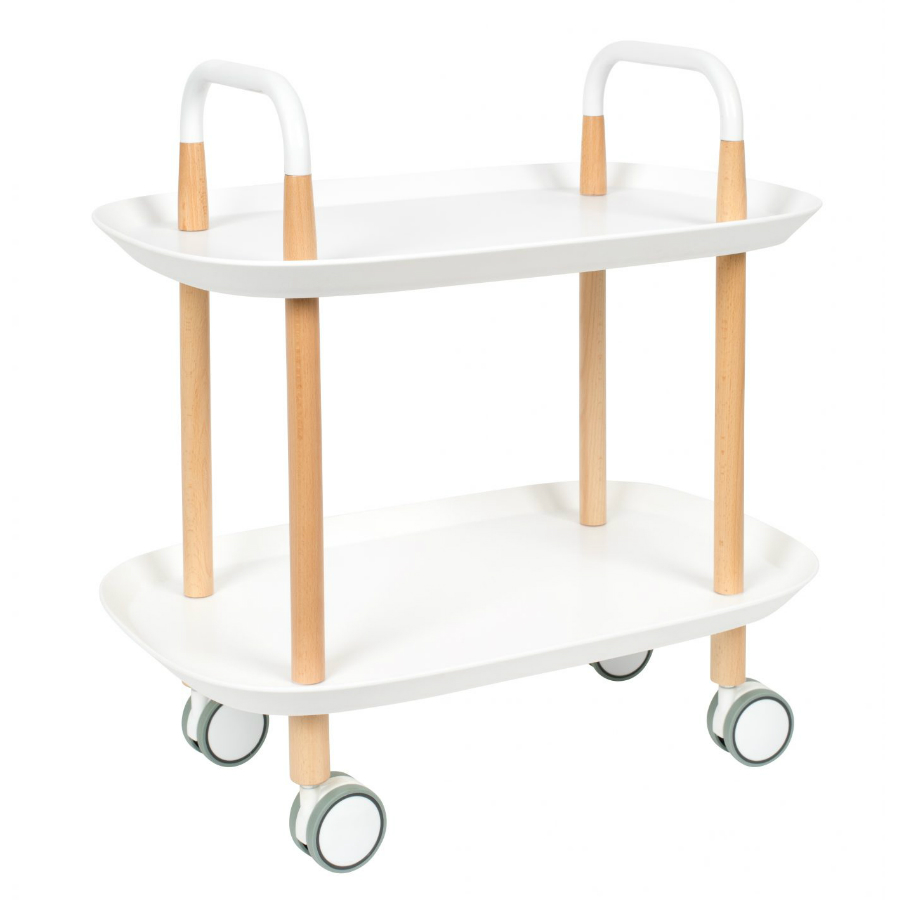 Стол сервировочный на колесиках Cruiser, белый White Label Living 7900016 - Вид №2