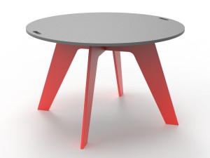 Круглый стол для общественных мест из полиэтилена