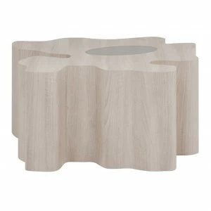 Журнальный столик дизайнерский фигурный беленый дуб 97 см "Пень" от Odingeniy ODINGENIY  178453 Беленый дуб;бежевый