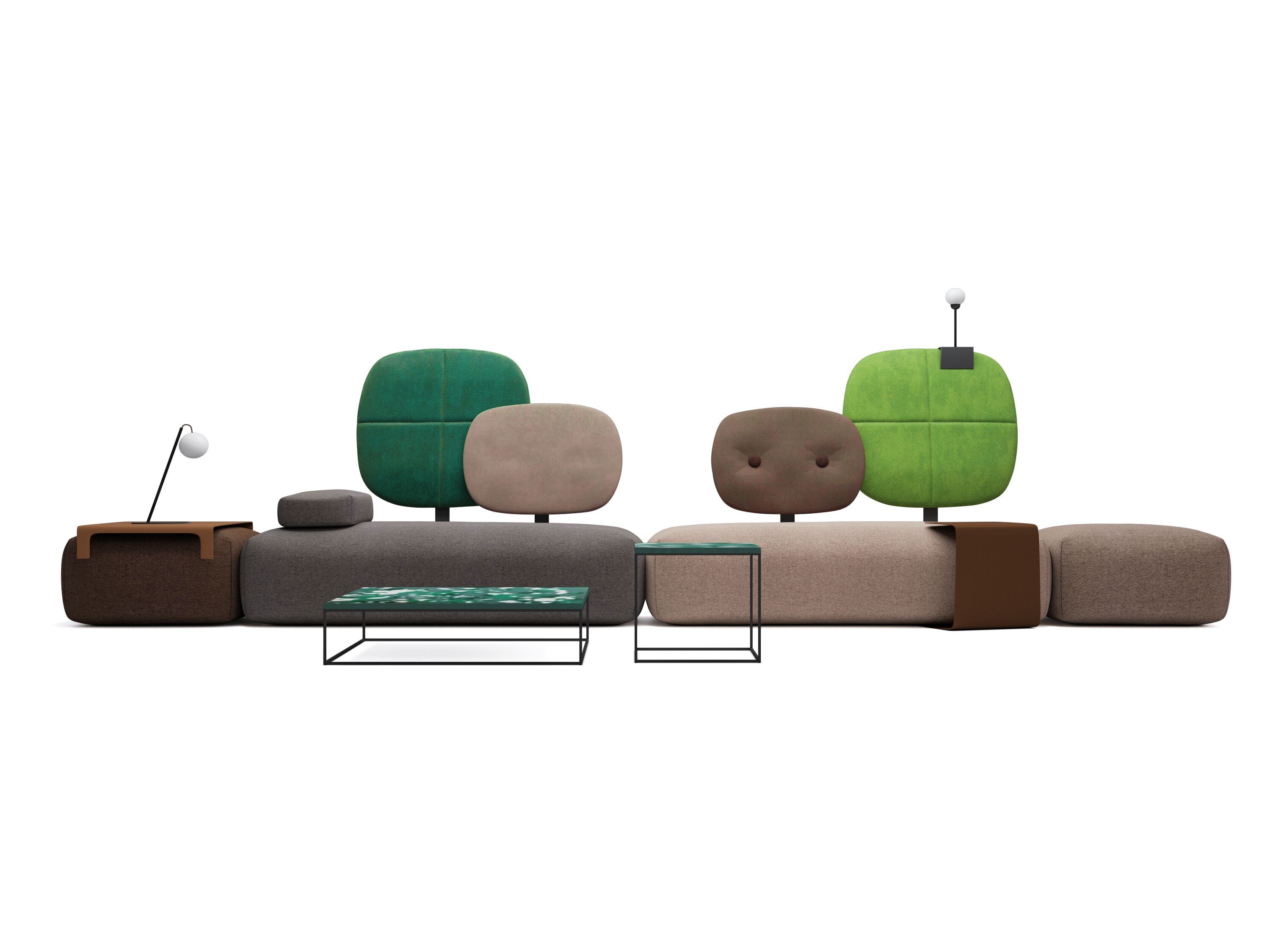 Ткань диван HANNABI MODEL NO.15 ARCH-00010709