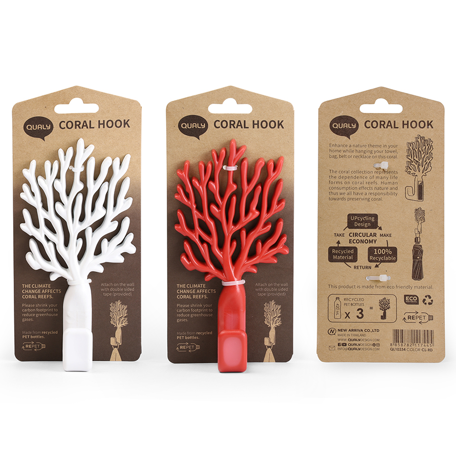 QL10334-WH Крючок coral белый Qualy  - Вид №5