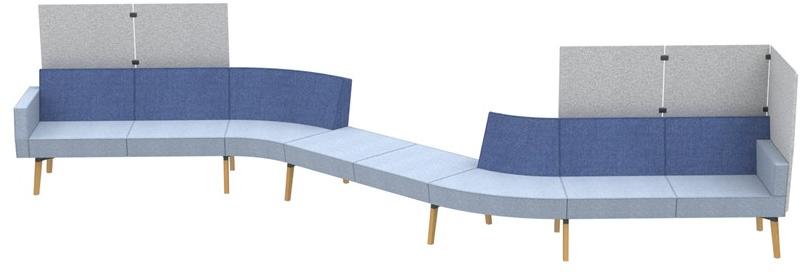 Dauphin Мягкий стул из ткани Reefs Rf 0601 - Вид №1