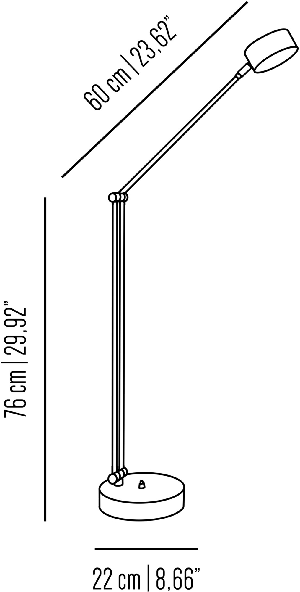 Il Bronzetto Регулируемый торшер из латуни Timeless Urb40 - Вид №1