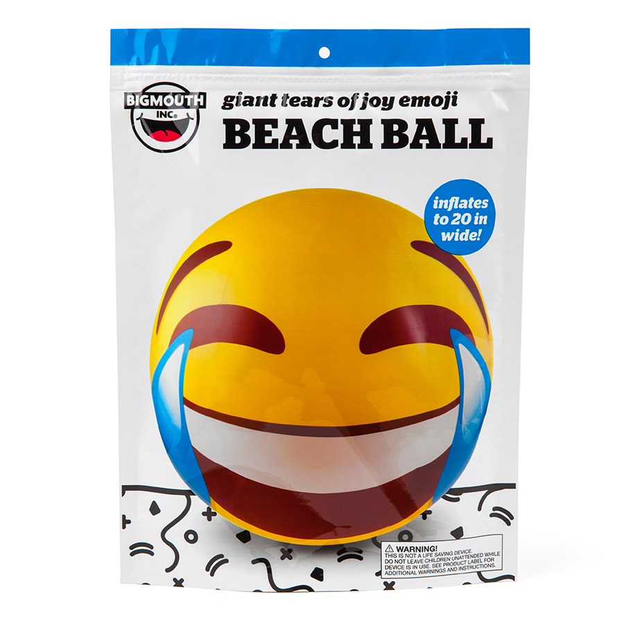 BMBBTE Мяч надувной , lol tears emoji, 46 см BigMouth  - Вид №6