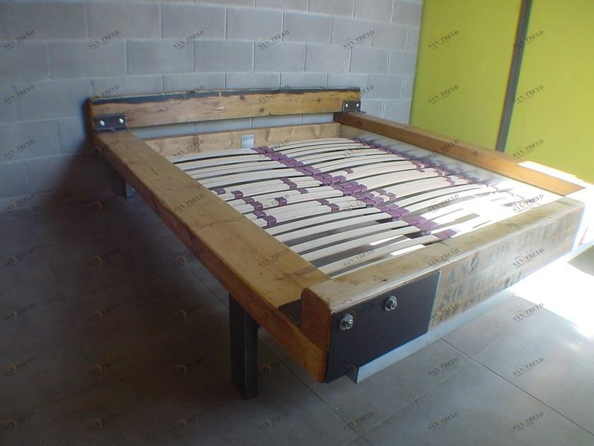 ICI ET LÀ Двуспальная кровать из дерева sun-id-1447768