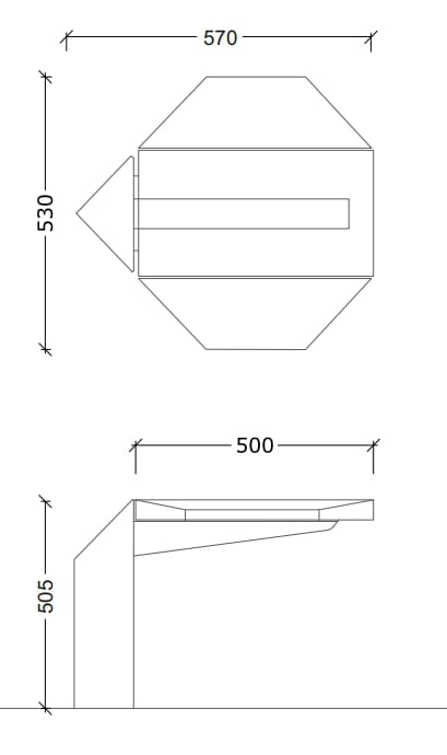WPC наружное сиденье Studio Città киригами ARCH-00152767 - Вид №2