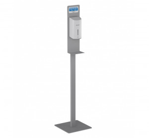 GW04 15 01 00CN Genwec Подставка с термометром + автоматический дозатор в черном дезинфицирующем спрее