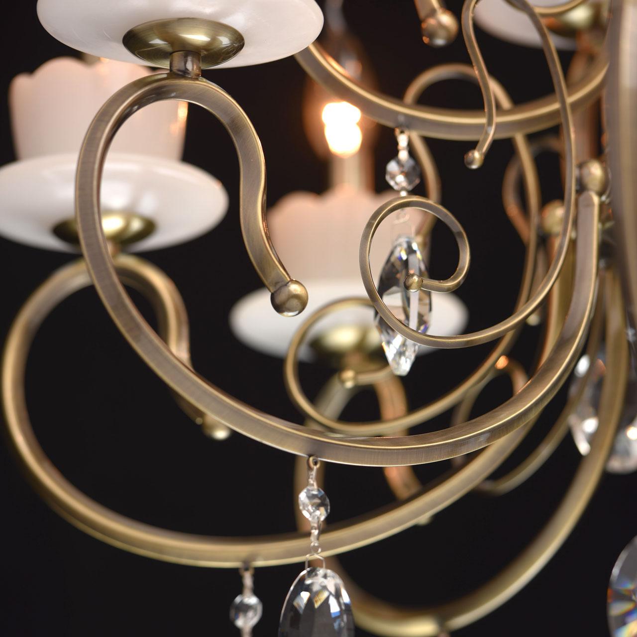 Подвесная люстра MW-Light Свеча 32 683011112 MW-LIGHT ДИЗАЙНЕРСКИЕ, СВЕЧА 186713 Бронза  - Вид №2