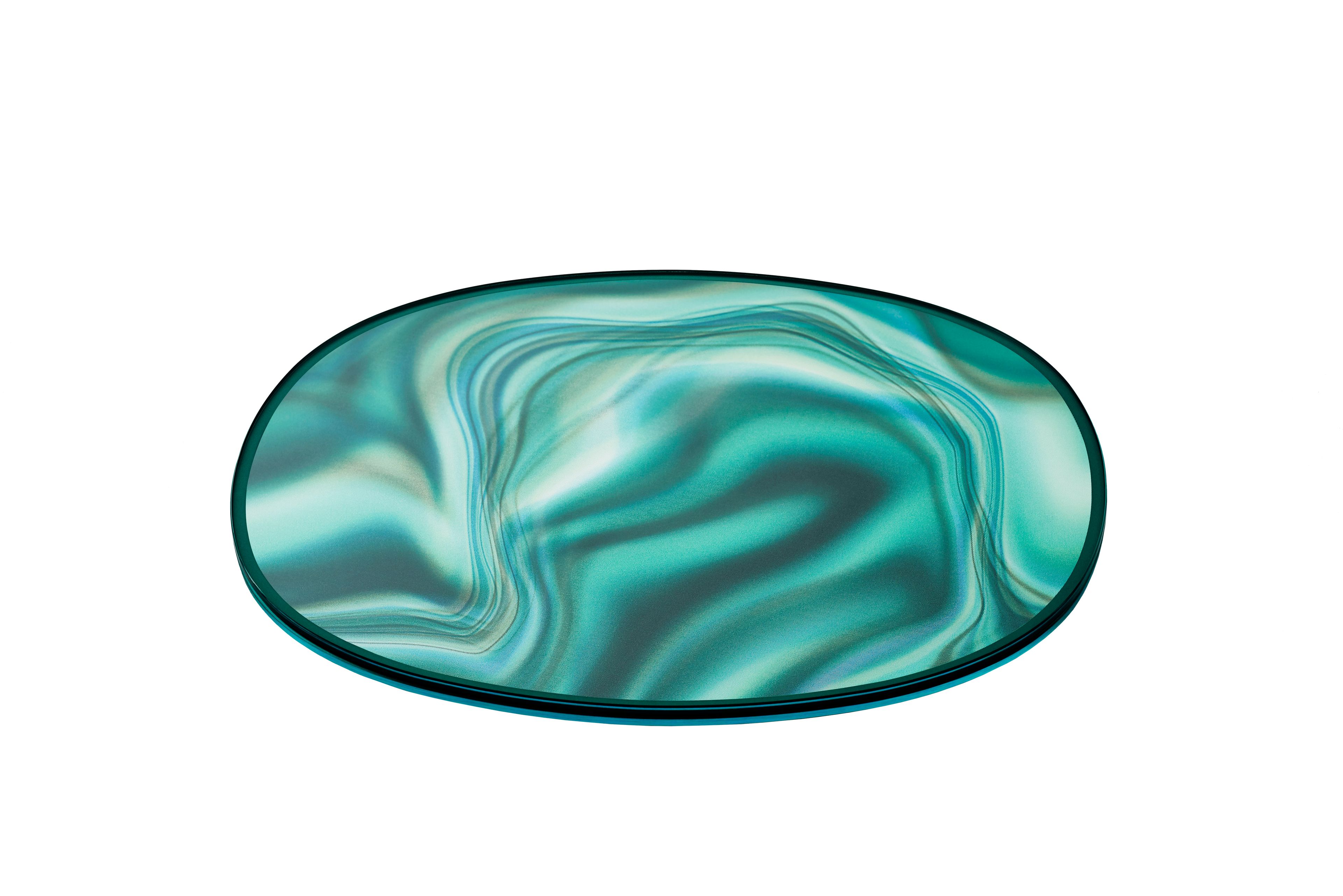 Овальный Хрустальный журнальный столик Glas Italia Liquify ARCH-00121366 - Вид №1