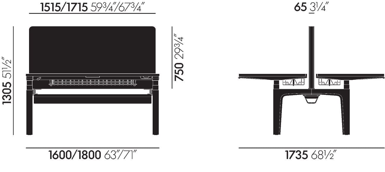 Множественный прямоугольный стол VITRA CDS ARCH-00096468 - Вид №85