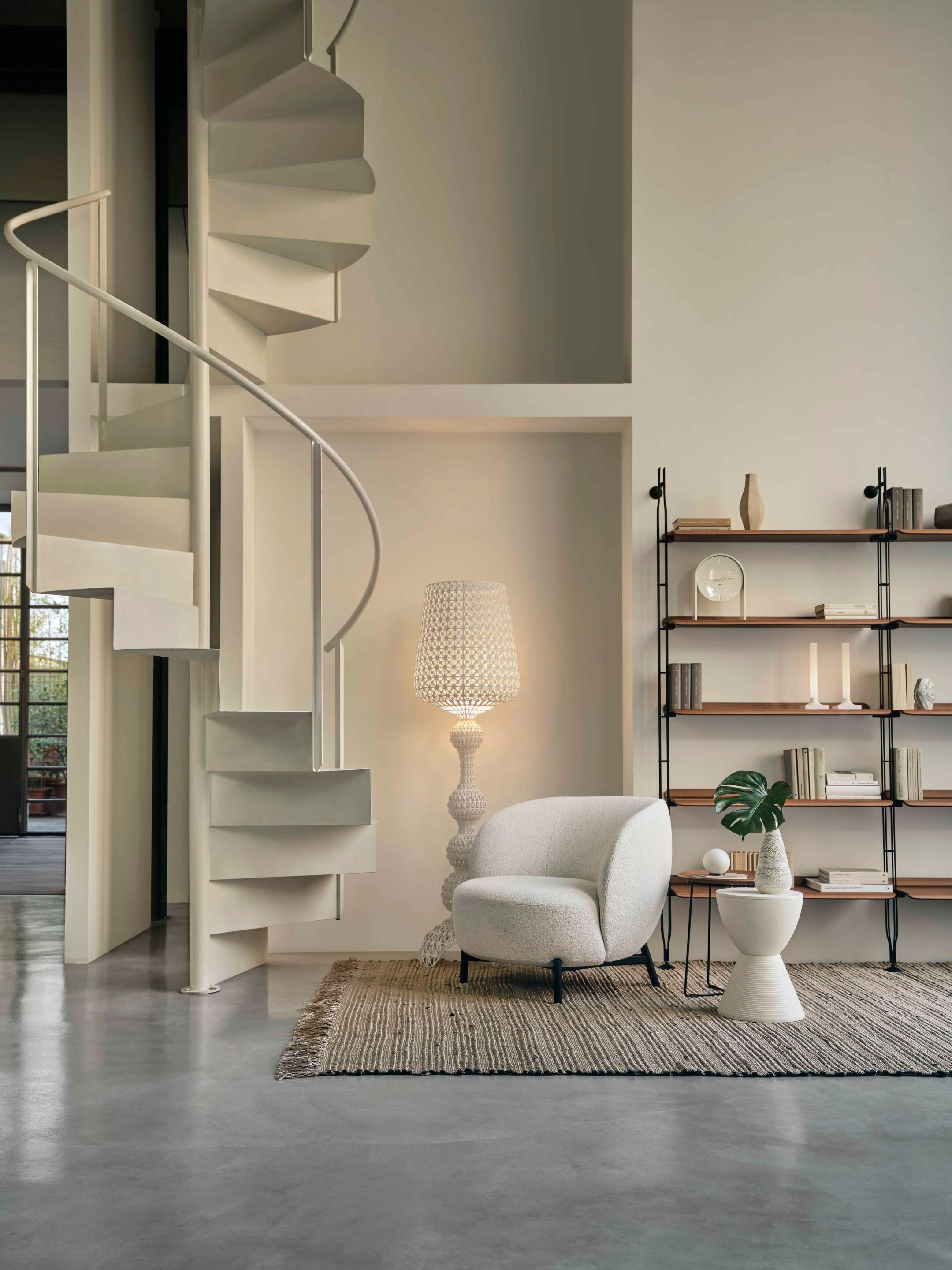 Модульный настенный книжный шкаф из стали и дерева Kartell ADAM WOOD ARCH-00134654 - Вид №3