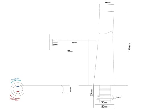 Смеситель для раковины Fontana Showers блеск ARCH-00093735 - Вид №19