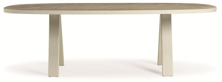 Ethimo Овальный садовый стол из тика Esedra Estooa - Вид №2