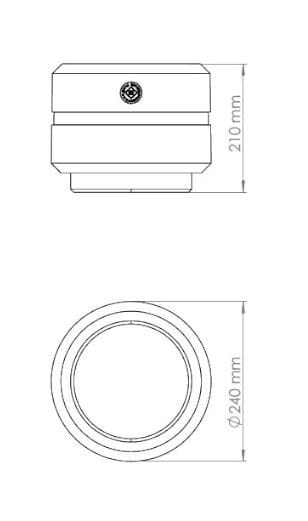 Бетонный круглый низкий плантатор ENCHO ENCHEV - ETE 19/23 ARCH-00048483 - Вид №11