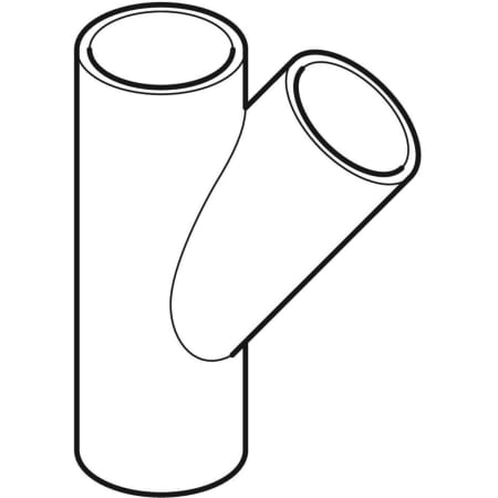 GEBERIT 367.130.16.1 Тройник Geberit PE 45°  - Вид №1