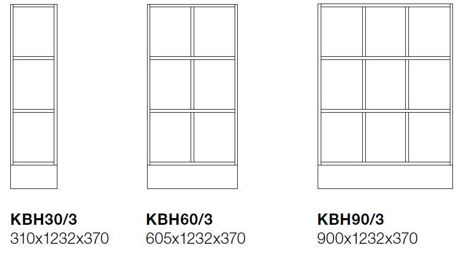 TreCe Низкий офисный книжный шкаф из ламината Combiline sun-id-1361770 - Вид №9