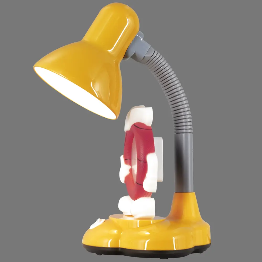 Настольная лампа с часами Camel KD-388 «Баскетбол», цвет жёлтый CAMELION STLM-2072504 - Вид №1