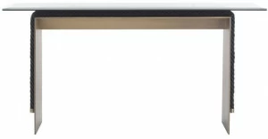 Gianfranco Ferré Home Прямоугольная консоль из металла и стекла Glasgow