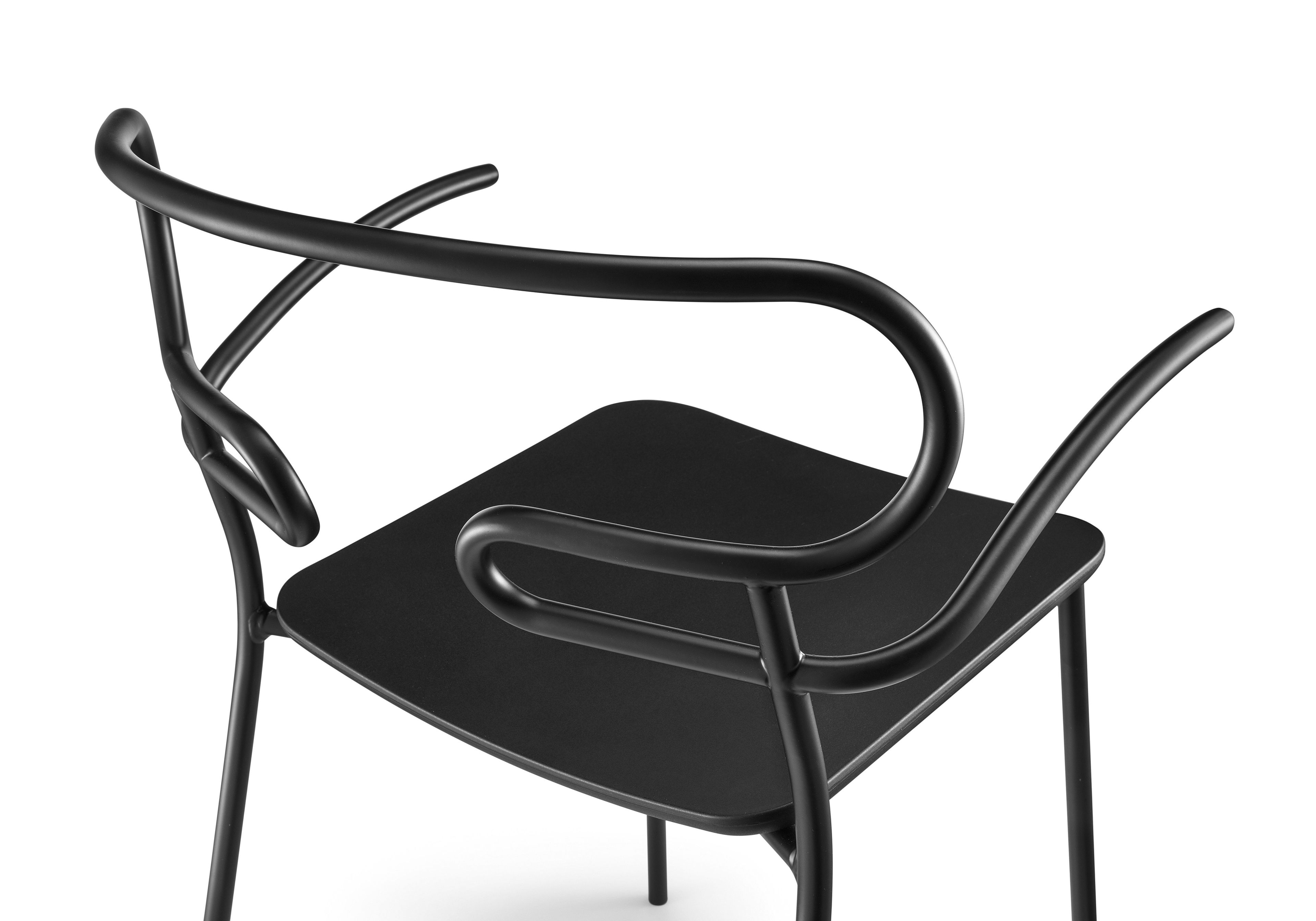 Металлический и полиуретановый стул с подлокотниками TrabA' Генуя ARCH-00122087 - Вид №13