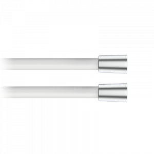 00050331 PREMIUM Гладкий шланг для душа 150 Белый-Inox GRB MIXERS