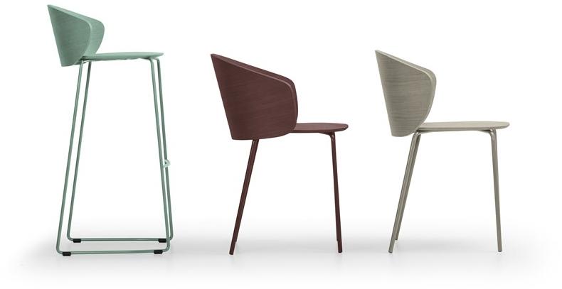 True Design Штабелируемый стул из стали и дерева Not wood Nt 1004 - Вид №6