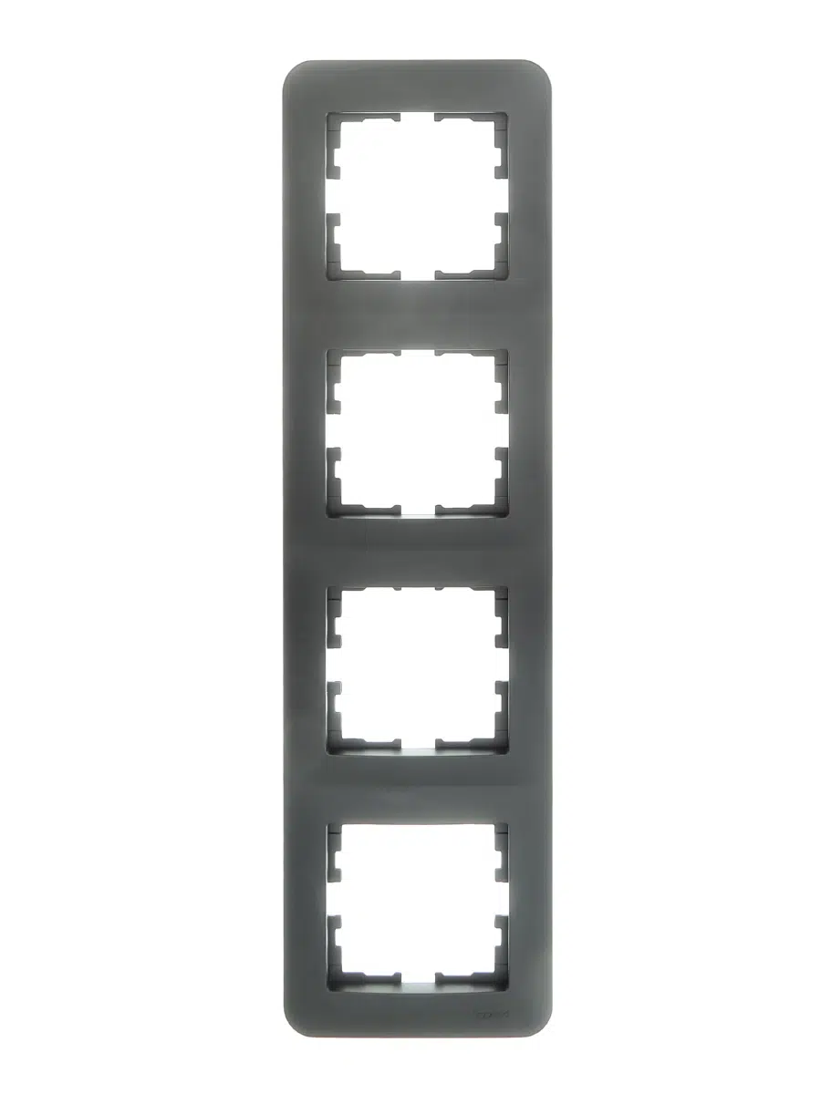 ASTI Рамка 4-ая вертикальная б/вст платина LEZARD 7081-3500-154