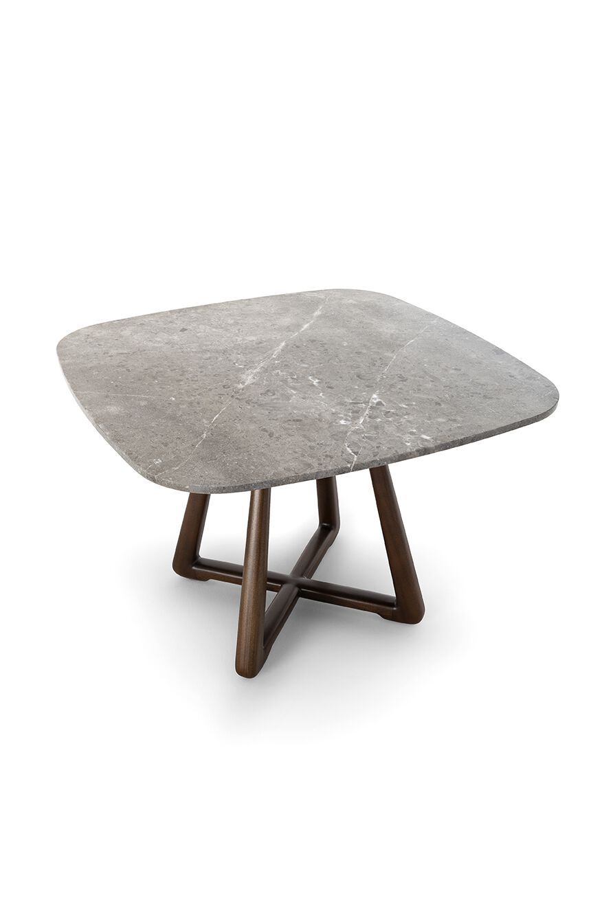 Квадратный мраморный стол Exteta Loro Piana Interiors, Стулья Delight от Exteta ARCH-00083173 - Вид №1