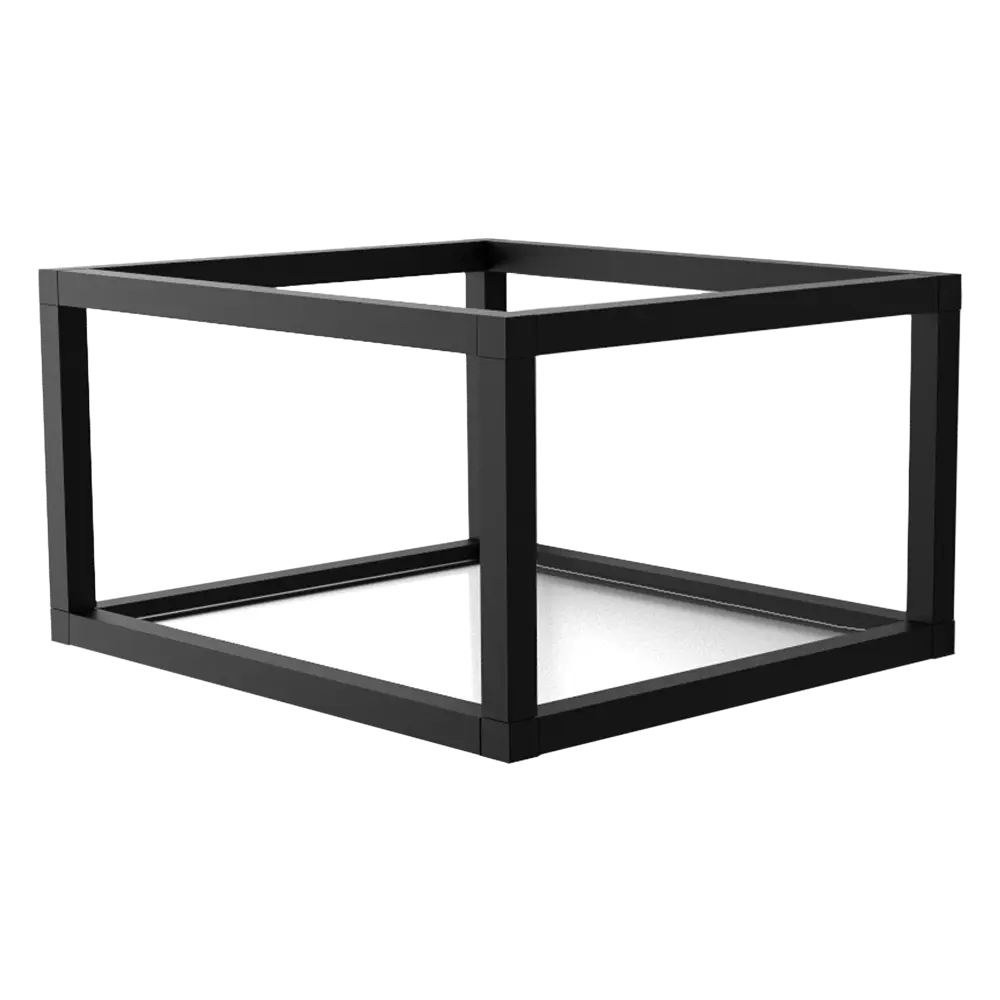 Полка-каркас для кухни 22х35х40 см, алюминий/стекло DELINIA STLM-2150604 - Вид №1