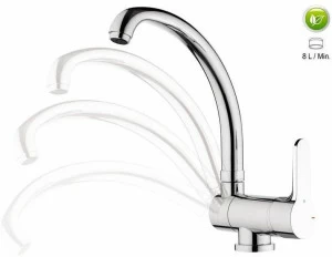 Remer Rubinetterie Кухонный смеситель с поворотным и откидным изливом Winner eco We 42 r lt8