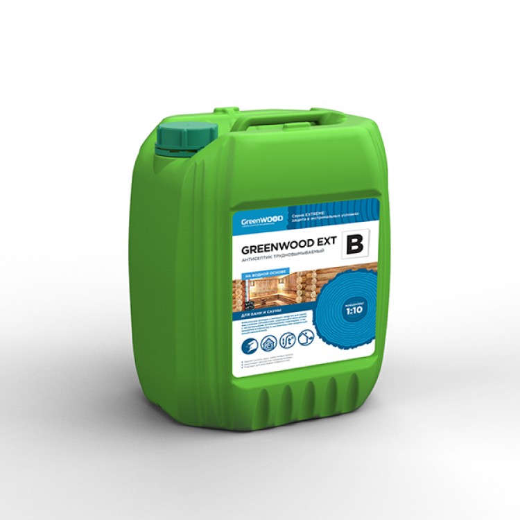 GWE-BK/10 GreenLAB GREENWOOD EXT B Концентрат 1:10, 10 л, МОЮЩЕЕ СРЕДСТВО С ДЕЗИНФИЦИРУЮЩИМ ЭФФЕКТОМ 