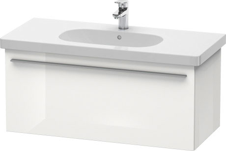 XL604902222 Тумбочка подвесная X-Large #XL6049 1000 x 458 мм Белый глянцевый декор Duravit - Вид №2