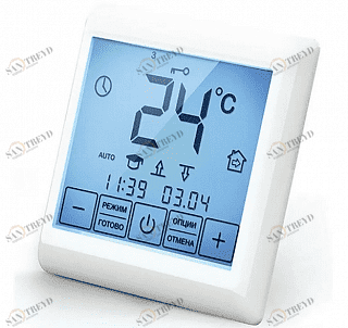 Хронотермостат SE 200 ТЕПЛОЛЮКС цифровой термостат (программируемый) с сенсорным дисплеем белый 430565131421000000