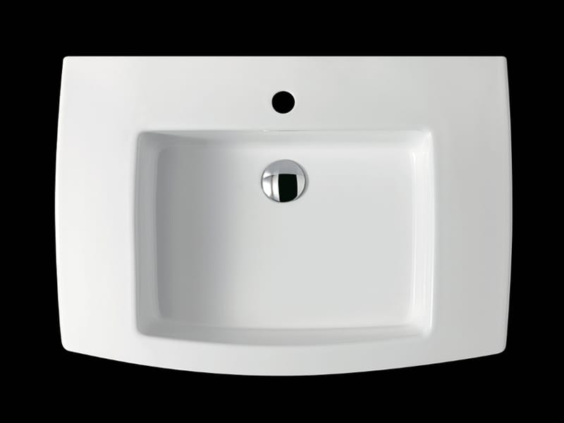 Керамическая прямоугольная раковина с держателем для полотенец Galassia SA.02 ARCH-00036642 - Вид №2