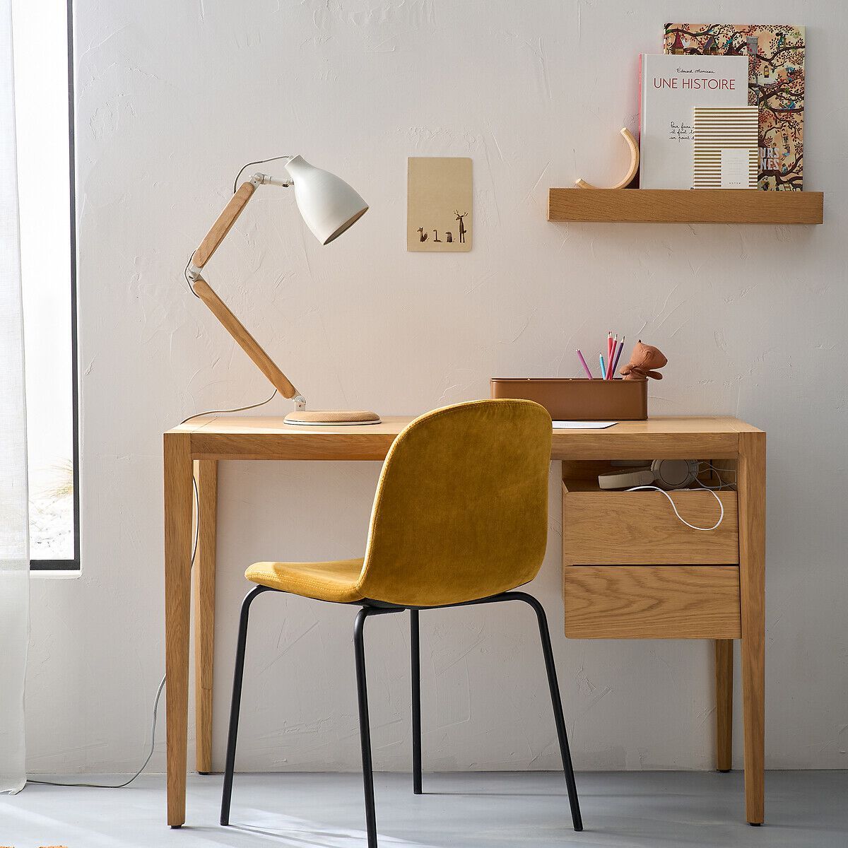 Прямоугольный стол из МДФ с ящиками AMPM Nizou ARCH-00131545 - Вид №3