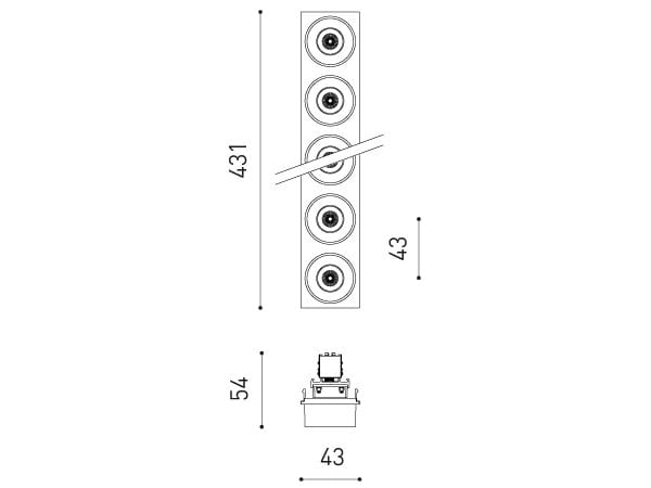 Профиль линейного потолочного освещения для прожекторов Arkoslight Black Foster Custom ARCH-00060107 - Вид №6
