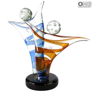 4793 ORIGINALMURANOGLASS Скульптура Любовь в сердце - муранское стекло OMG 50 см