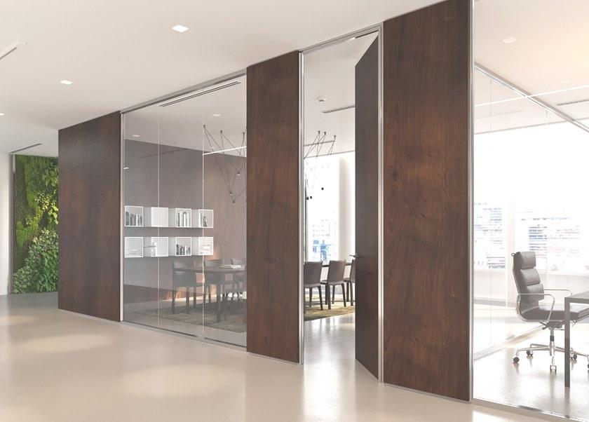 Elitable Стеклянная звуконепроницаемая сдвижная стена для офиса Unika sun-id-1362479 - Вид №8