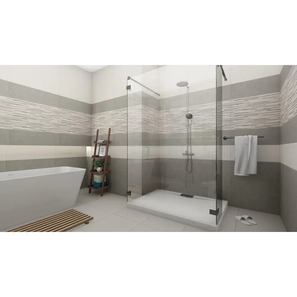 Плитка настенная «Орлеан» 2 75x25 см 1.69 м² цвет серый Керамин STLM-2069383 - Вид №4