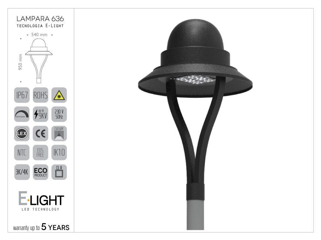 Литая алюминиевая головка фонаря EUROCOMITALIA Lampara su forcella ARCH-00117238 - Вид №2