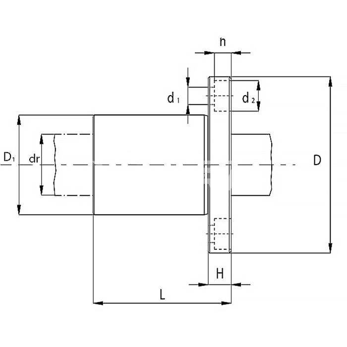 IS601 Линейный подшипник LMEF30-UU ISKRA  - Вид №1