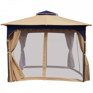 18017994 Набор для шатра Сапфир: сетка, тент, сумка для переноски бежевый/ синий