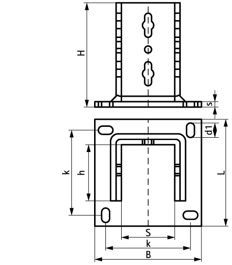 6581801 Монтажные профиля Maxx подпятники для монтажа профилей к стене или к основанию WALRAVEN  - Вид №1