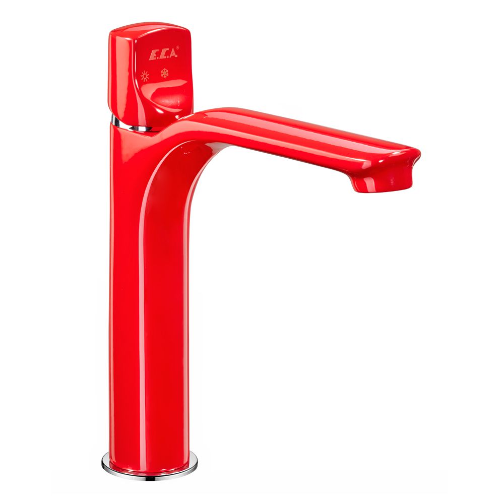 104308983  Смеситель для раковины среднего размера Myra - красный Eca 