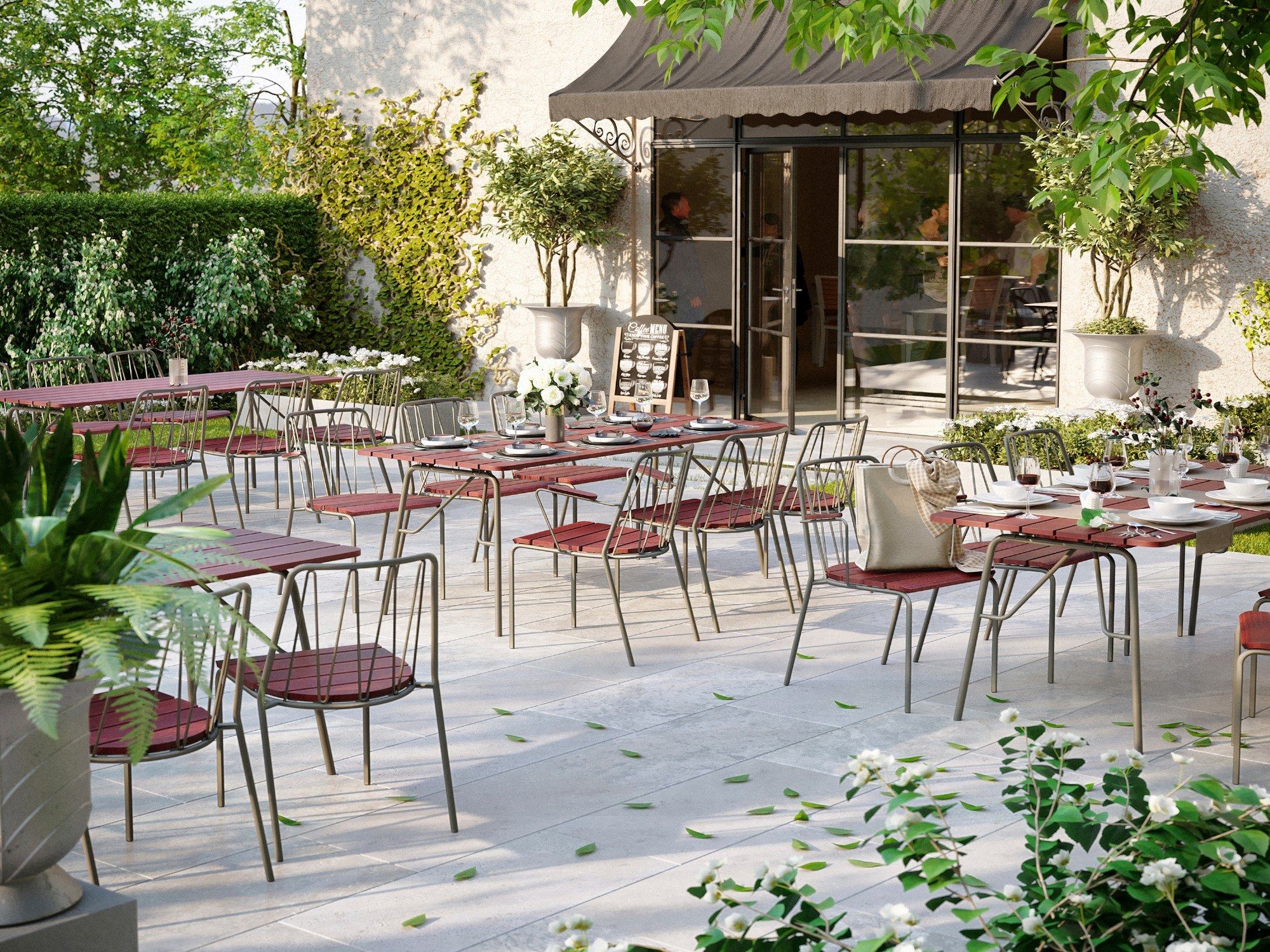 Стул из стали и дерева Nola Industrier Rousseau ARCH-00065400 - Вид №3