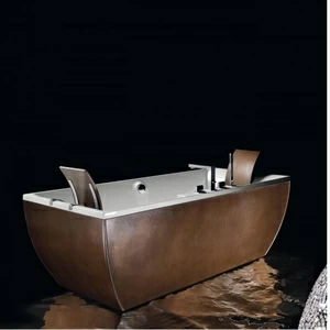 Ванна угловая с аэро и гидромассажем Kali Metal Bronze 180 см