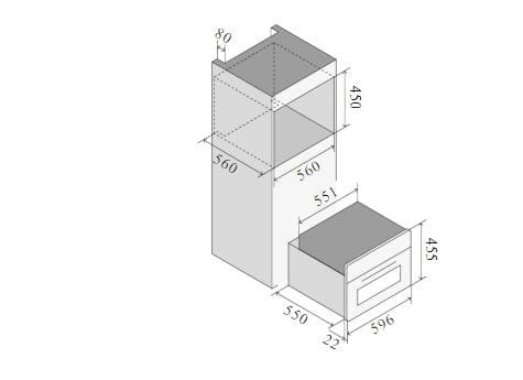 Нержавеющая сталь встраиваемый датчик температуры Ilve Professional Plus ARCH-00091493 - Вид №7