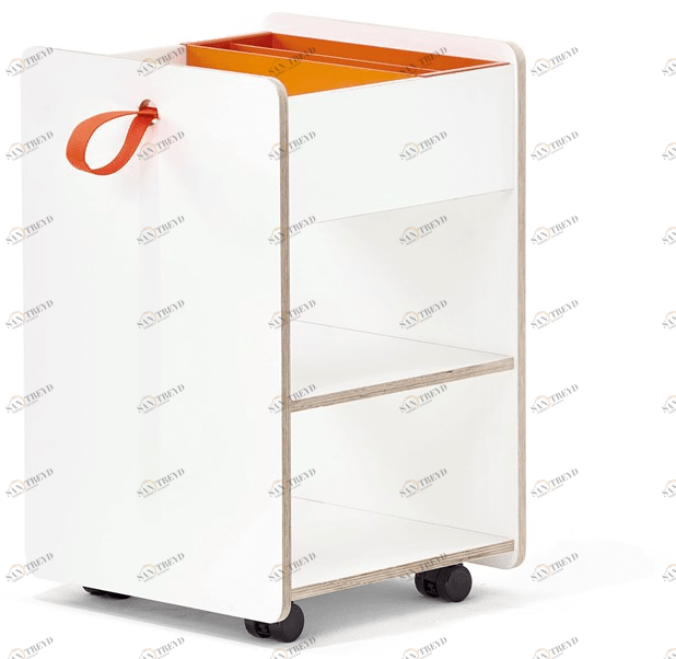 Richard Lampert Деревянный лакированный комод на колесиках sun-id-1497659