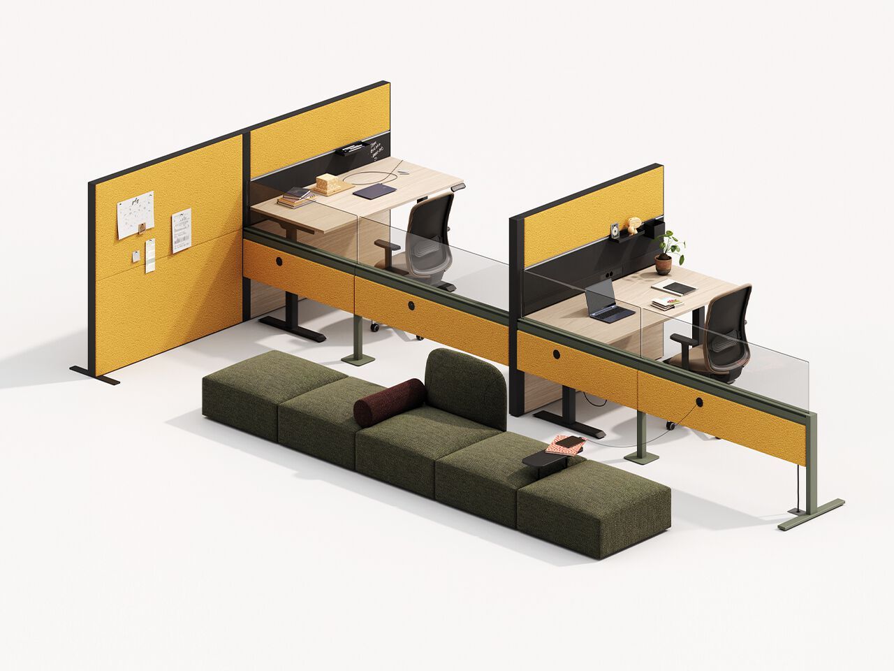 Множественный стол с разделительными панелями FREZZA Pal System ARCH-00140652 - Вид №5